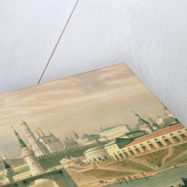 View of the Moscow Kremlin, 1830 by Paul Marie (after) Roussel