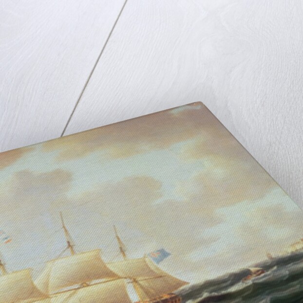 H.M.S. Minerva by Thomas Buttersworth