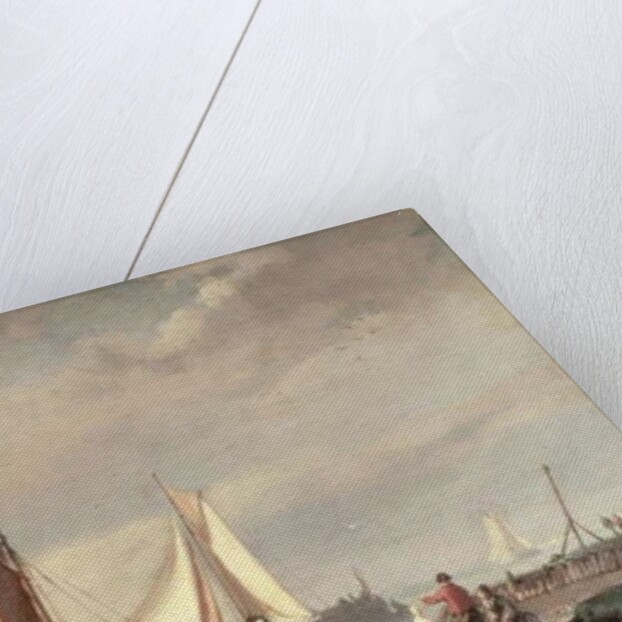 Harbour Scene by Johannes Hermann Barend Koekkoek