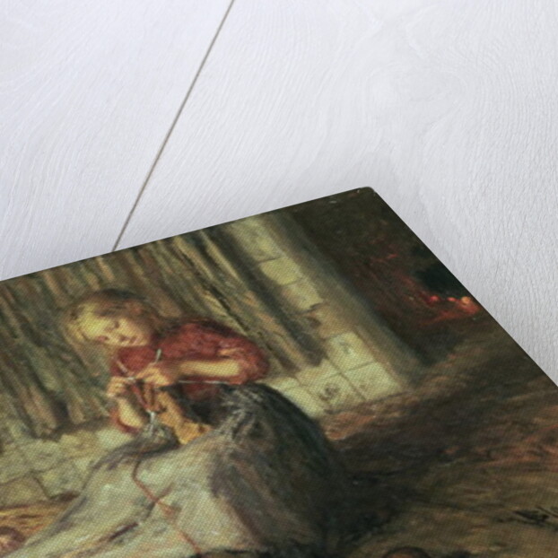 Baby sitting by Bernardus Johannes Blommers or Bloomers