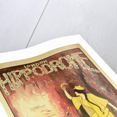 Aladdin: poster from London Hippodrome by Anonymous