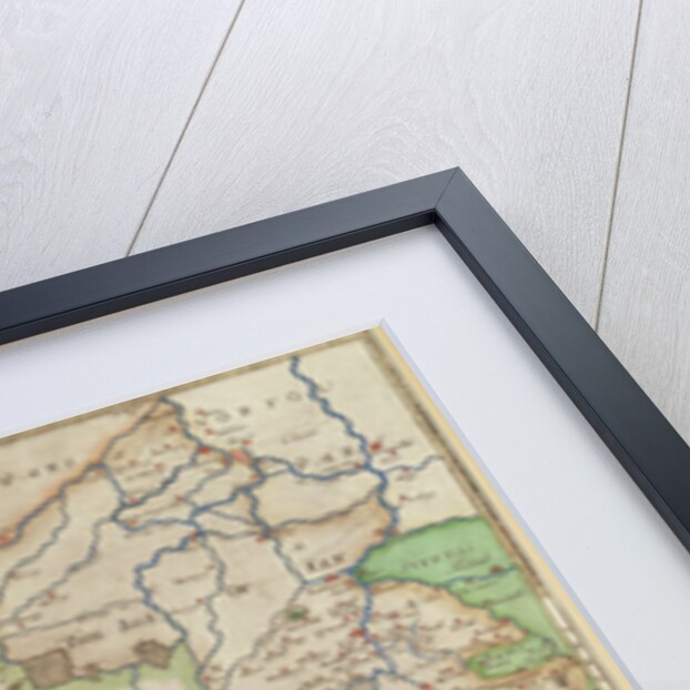 Map of Northampton and adjacent counties by Christopher Saxton