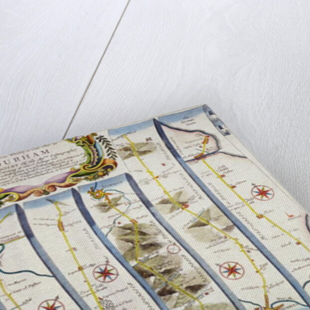 Road from Whitby to Durham by John Ogilby