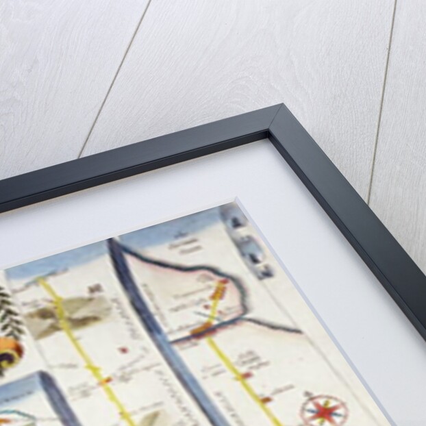 Road from Whitby to Durham by John Ogilby