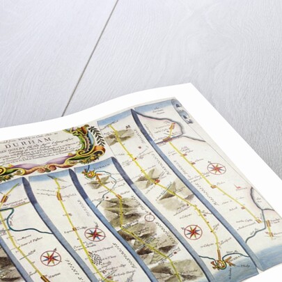 Road from Whitby to Durham by John Ogilby