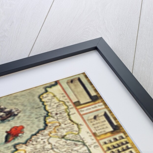 Map of Cornwall from the 'Theatre of the Empire of Great Britain', pub. in London by George Humble, 1627 edition by John Speed