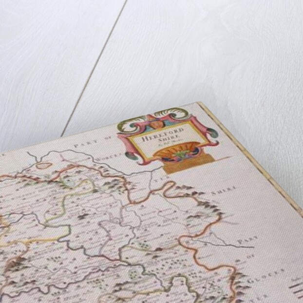 Map of Herefordshire, 1695 by Robert Morden