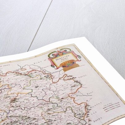 Map of Herefordshire, 1695 by Robert Morden