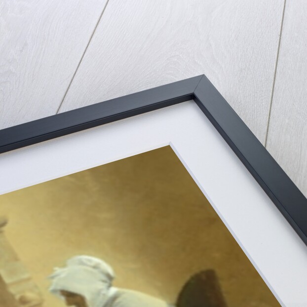 Family seated around a hearth by Henri Jules Jean Geoffroy