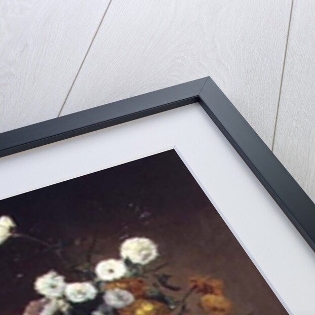 Still Life with Flowers and Pomegranates by Eugene Henri Cauchois