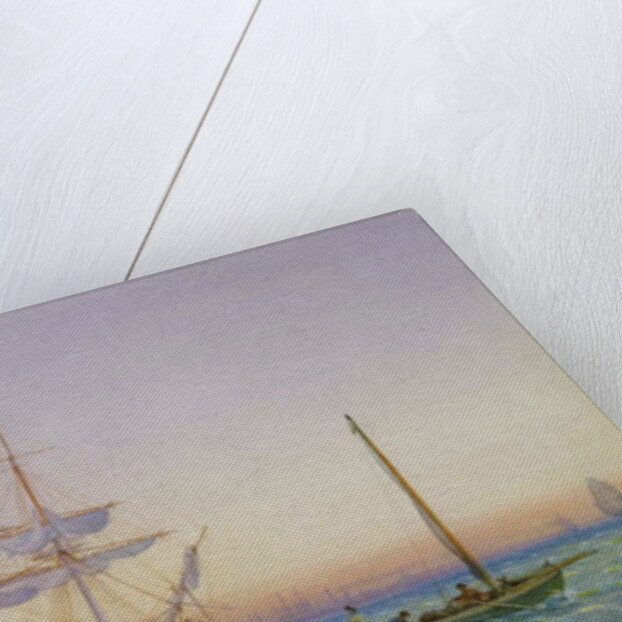 H.M. Frigates at Anchor by John and William Joy