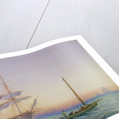 H.M. Frigates at Anchor by John and William Joy