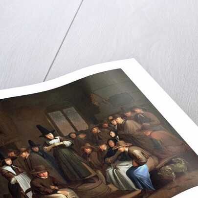 A Quaker Meeting, c.1685 by Egbert van the Elder Heemskerk