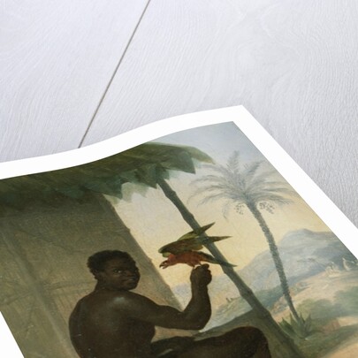 Brazilian negro with Tropical Bird by Nicolas Antoine Taunay
