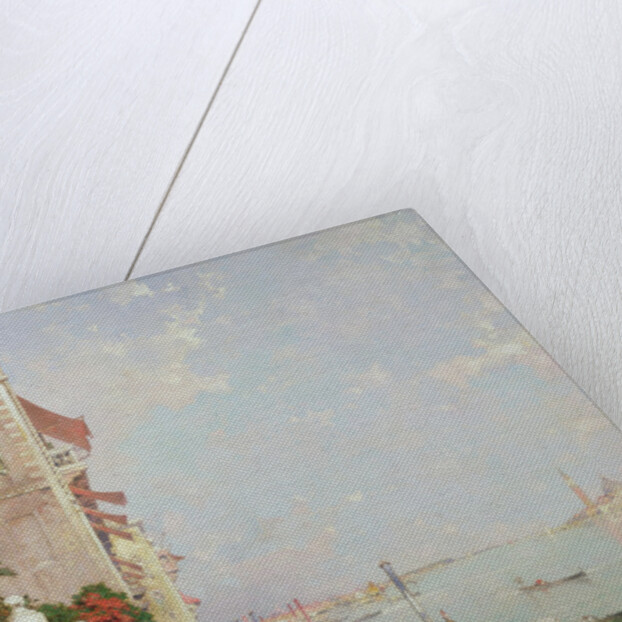 Venice: View from the Zattere with San Giorgio Maggiore in the Distance by Franz Richard Unterberger