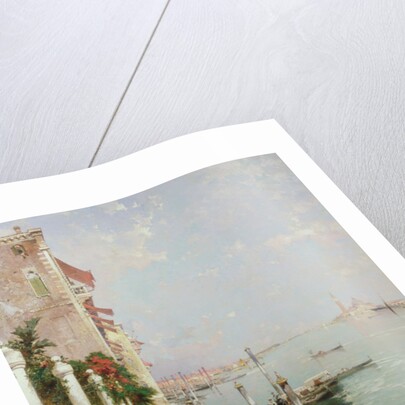 Venice: View from the Zattere with San Giorgio Maggiore in the Distance by Franz Richard Unterberger