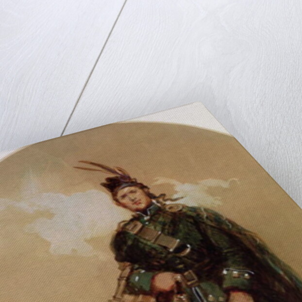 A Piper of the 79th Highlanders at Chobham Camp in 1853 by Eugene-Louis Lami