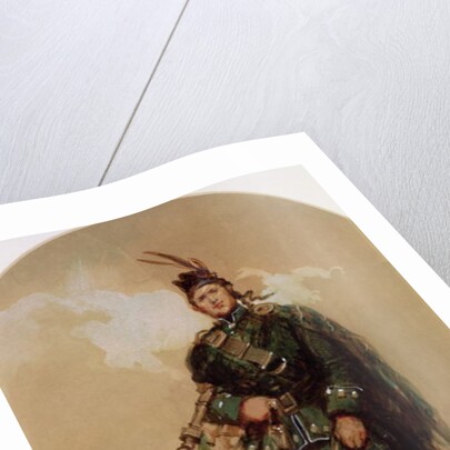 A Piper of the 79th Highlanders at Chobham Camp in 1853 by Eugene-Louis Lami