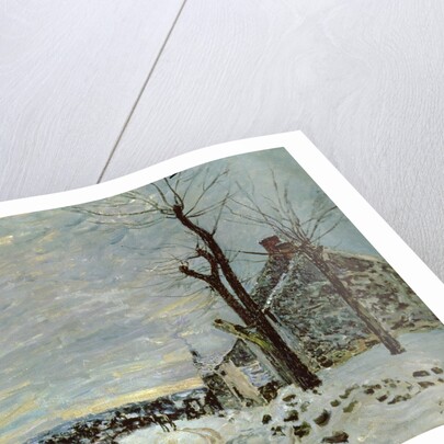 Snow at Veneux-Nadon, c.1880 by Alfred Sisley