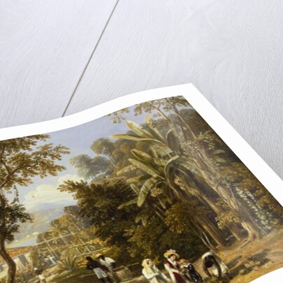 Garden Scene on the Braganza Shore, Rio de Janeiro, 1827 by William Havell