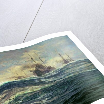 1st Battle Squadron of Dreadnoughts Steaming down the Channel in 1911 by William Lionel Wyllie