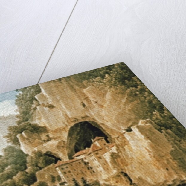 Chateau of Luegg or Predjama, near Trieste by Louis Francois Cassas