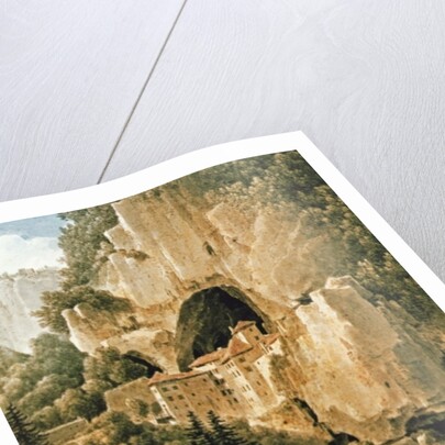 Chateau of Luegg or Predjama, near Trieste by Louis Francois Cassas