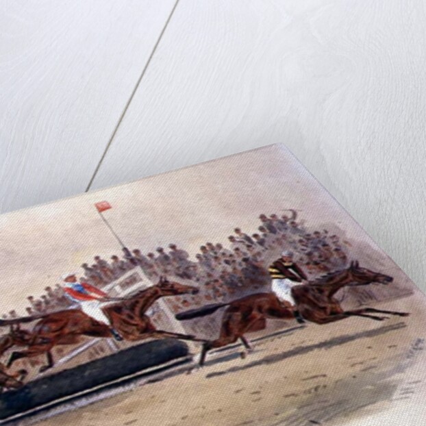 The Grand National, Over the Water, 1899 by William Verner Longe