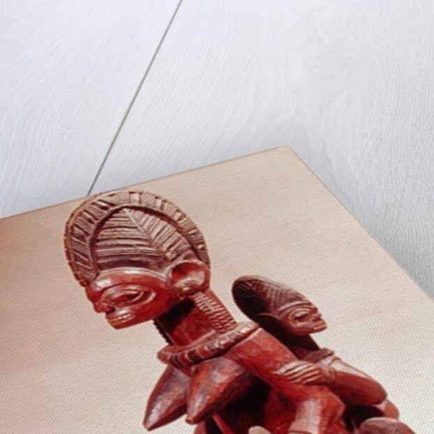 Mother and children by Culture Yoruba