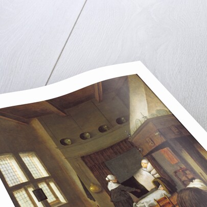 Bedroom Interior with Mother and New-Born Child by Jacobus Vrel