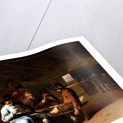 A Tavern Interior with cardplayers, 17th century by Job Berckheyde