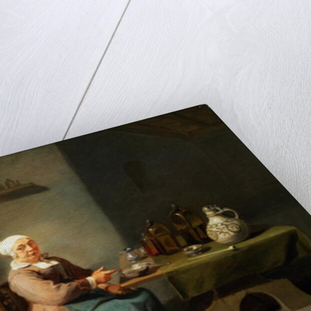 A Woman in a kitchen by Willem van the Elder Herp