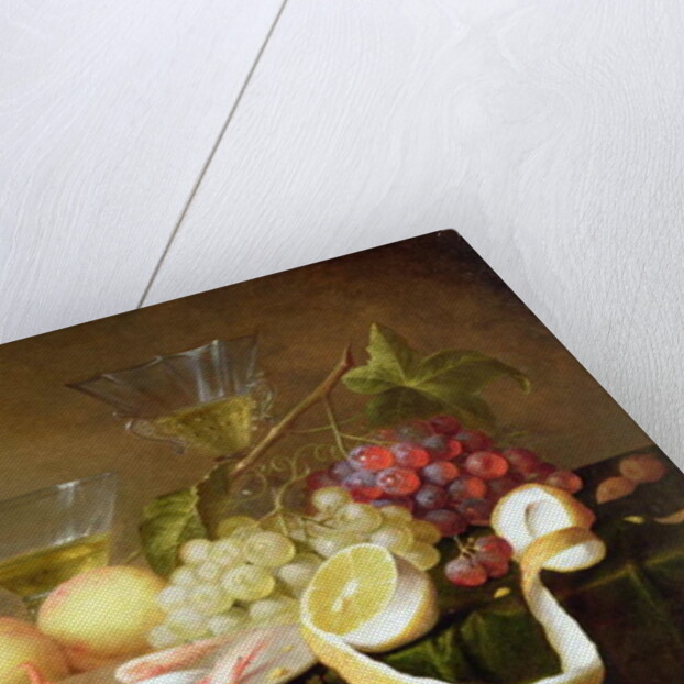 A still life with glasses by Joris van Son