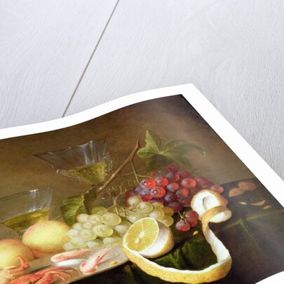 A still life with glasses by Joris van Son