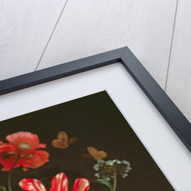 A Still Life of flowers in a glass vase, 17th century by Jacob Rootius