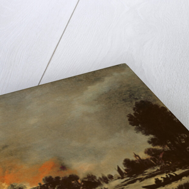 Village on Fire by Aert van der Neer