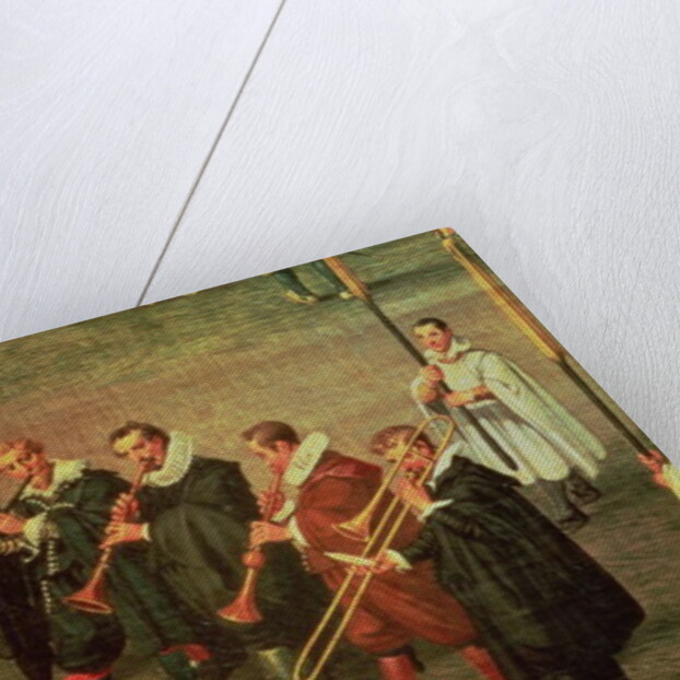 Musicians taking part in The Ommeganck in Brussels on 31st May 1615: Procession of Notre Dame de Sablon by Denys van Alsloot