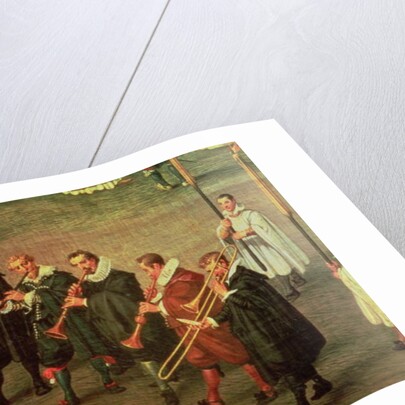 Musicians taking part in The Ommeganck in Brussels on 31st May 1615: Procession of Notre Dame de Sablon by Denys van Alsloot