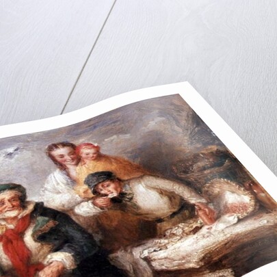 Sketch for 'Oysters, Young Sir?' by Henry Perlee Parker