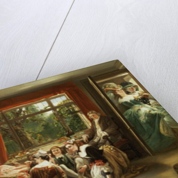 Hunt the Slipper at Neighbour Flamborough's by Daniel Maclise