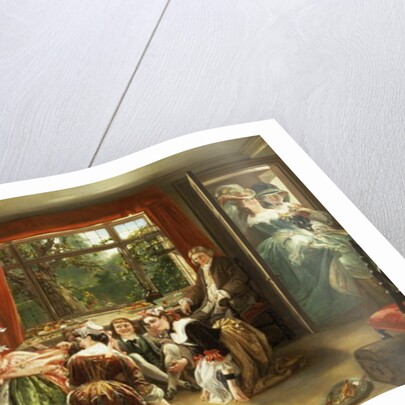 Hunt the Slipper at Neighbour Flamborough's by Daniel Maclise