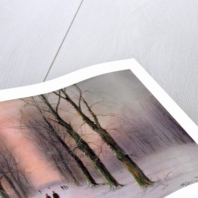 Snow Scene-Wanstead Park by Nils Hans Christiansen