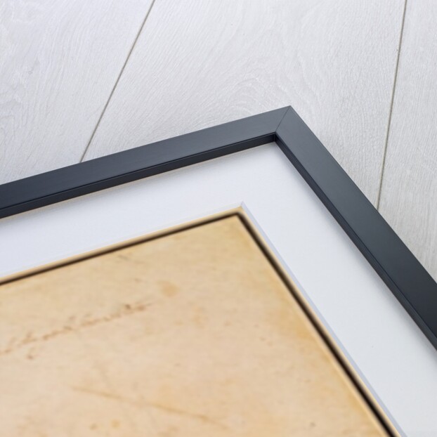 Sketch of a figure with artist's signature by Michelangelo Buonarroti