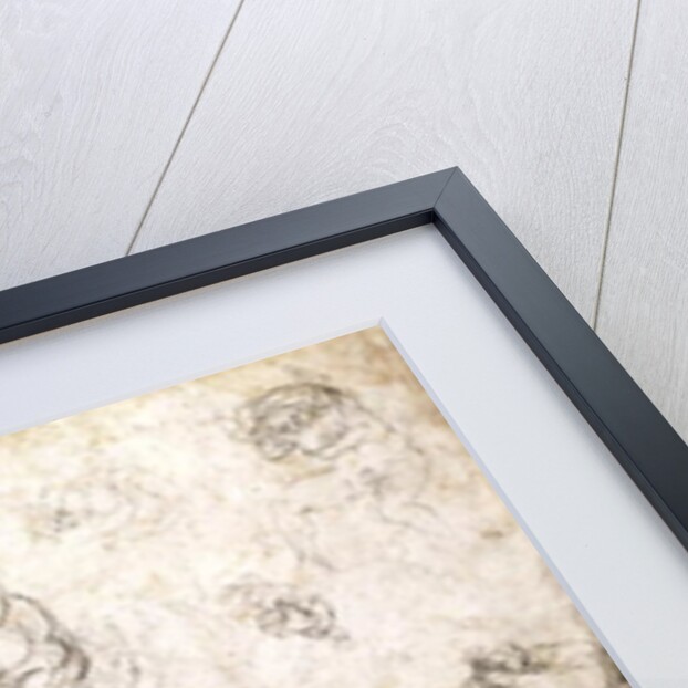 Study of figures for 'The Last Judgement' with artist's signature, 1536-41 by Michelangelo Buonarroti