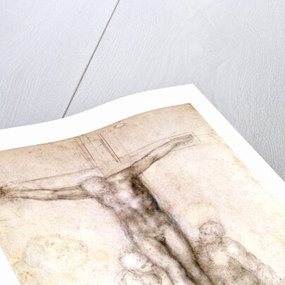 Study of Christ on the Cross between the Virgin and St. John the Evangelist by Michelangelo Buonarroti