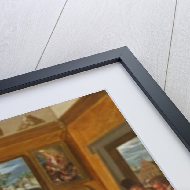 Picture Gallery with a Man of Science Making Measurements on a Globe, 1612 by Frans II the Younger Francken