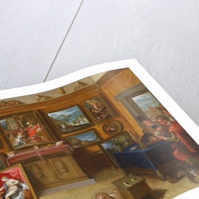 Picture Gallery with a Man of Science Making Measurements on a Globe, 1612 by Frans II the Younger Francken