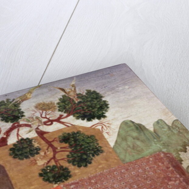 An ascetic on a tigerskin by School Indian