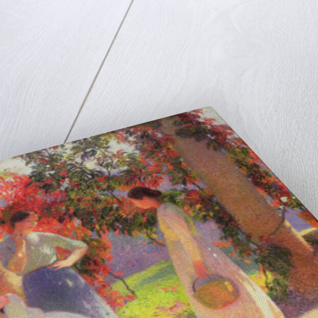 Sewing Scene under the Pergola at Marquayrol, 1902 by Henri Jean Guillaume Martin