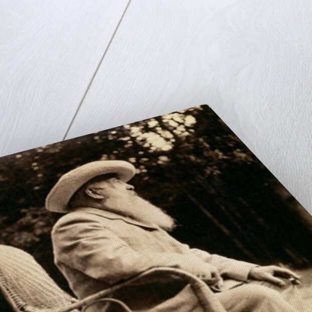 Claude Monet in the garden of Giverny, 1915 by French Photographer